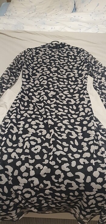 Tül  gömlek elbise astarli - Görsel 6