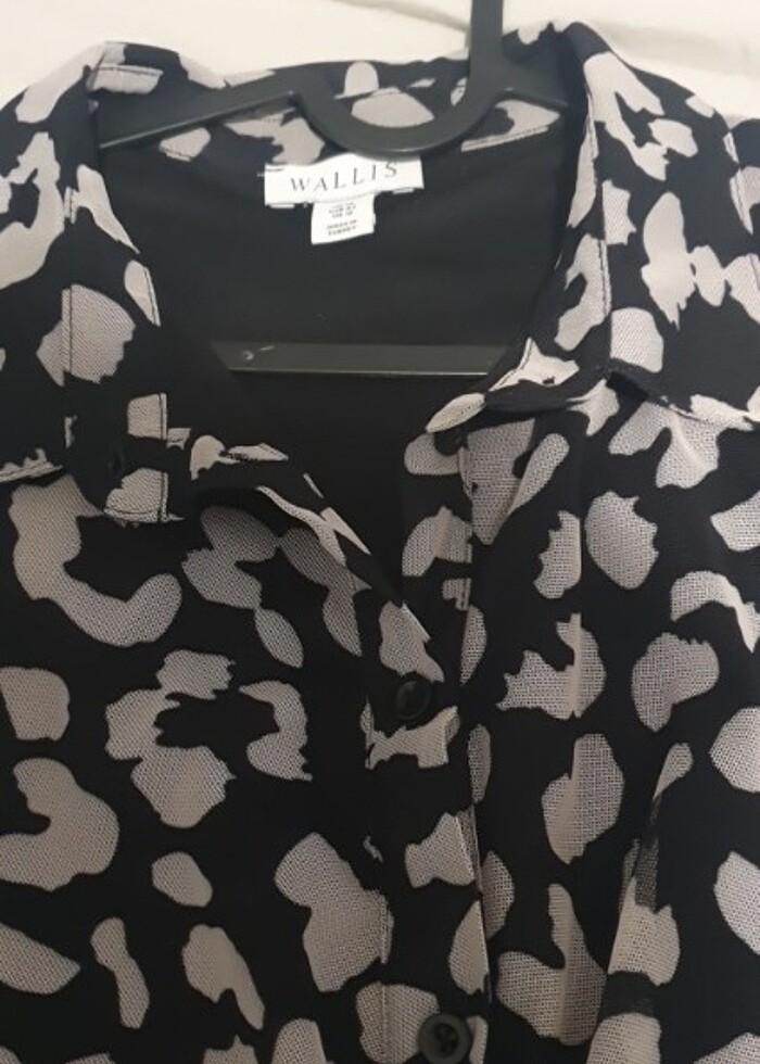 Tül  gömlek elbise astarli - Görsel 3