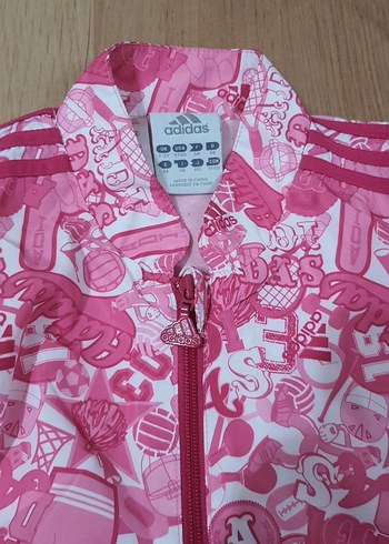 24-36 Ay Beden pembe Renk Adidas Kız Pembe Baskılı Eşofman Takımı