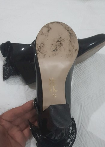 Siyah Stiletto Topuklu Gotik Çocuk Ayakkabı - Görsel 3