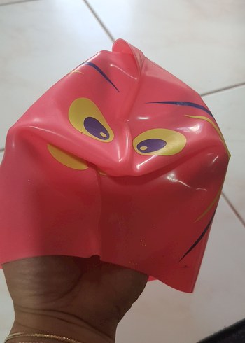 Diğer Renkli Pembe Çocuk Yüzme Bonesi