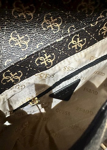 Beden Kahverengi Guess Parisian Desenli Buckled Kadın Çanta