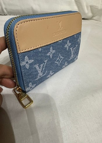 Mavi Denim Louis Vuitton Kadın Fermuarlı Cüzdan