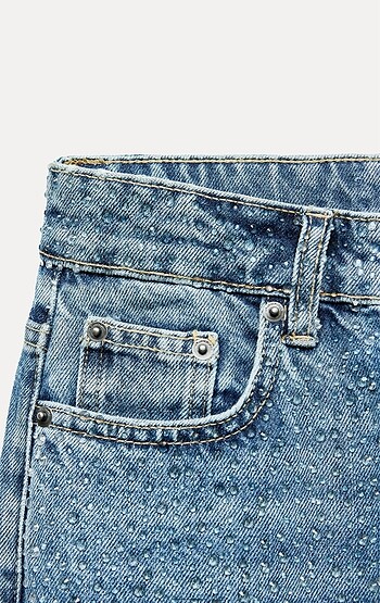 Zara Taşlı ZW Koleksiyonu Trend Jean