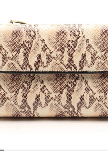 Anine Bing Deri Yılan Desenli Kemerli Çapraz Çanta - Görsel 2