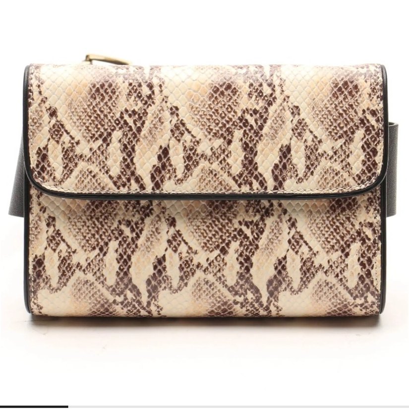 Anine Bing Deri Yılan Desenli Kemerli Çapraz Çanta - Görsel 2