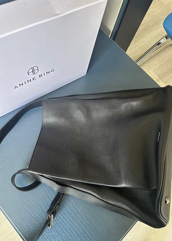 Anine Bing Siyah Deri Kadın Çanta - Görsel 2