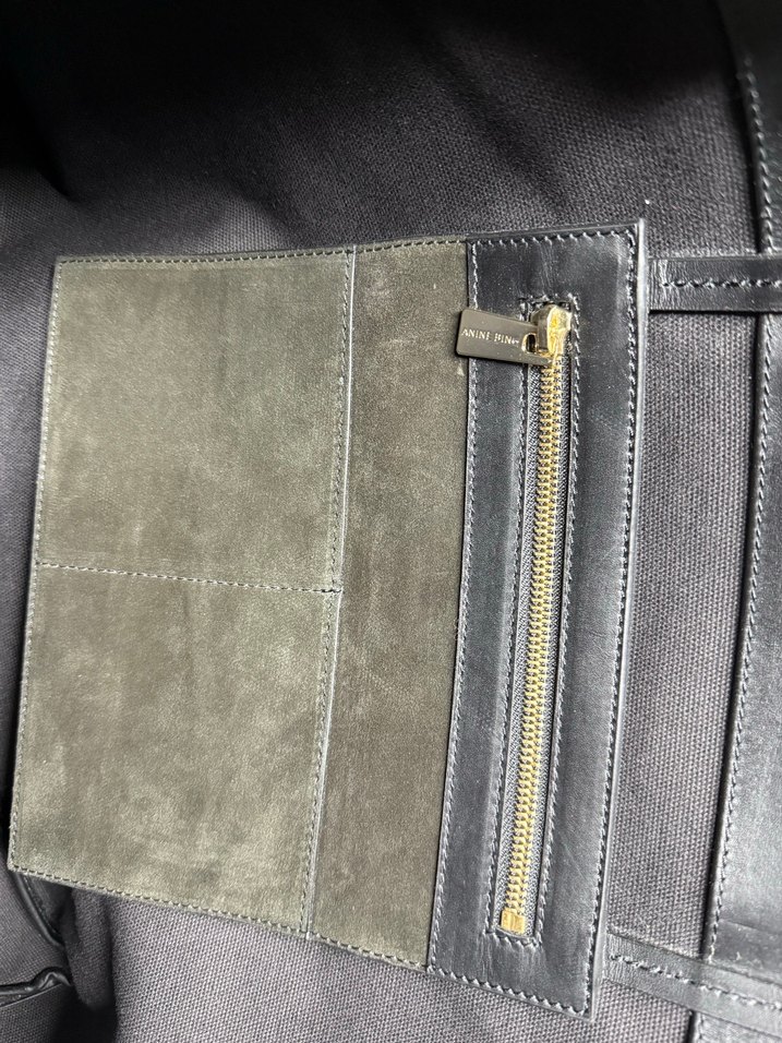 Anine Bing Siyah Parlak Deri Kadın Çanta - Görsel 4