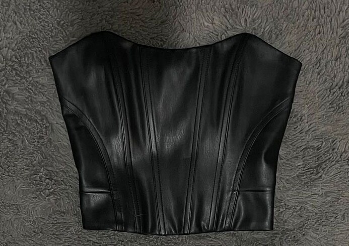 Bershka Deri korse top