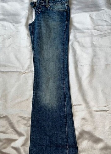 dusuk bel flare jean