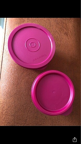 Beden pembe Renk Tupperware 2li çanta mama kabı