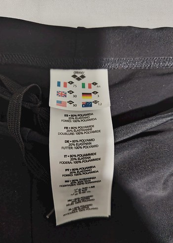 Arena Erkek Mini Siyah Desenli Elastik Mayo - Görsel 2