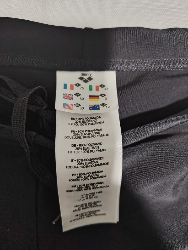 Arena Erkek Mini Siyah Desenli Elastik Mayo - Görsel 2