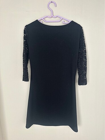 xl Beden siyah Renk Tül detaylı elbise