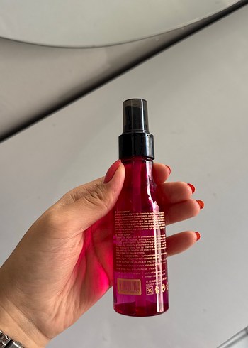 Bordo Renkli Argan Yağlı Saç Sprey bakım yağı durulanmayan - Görsel 2