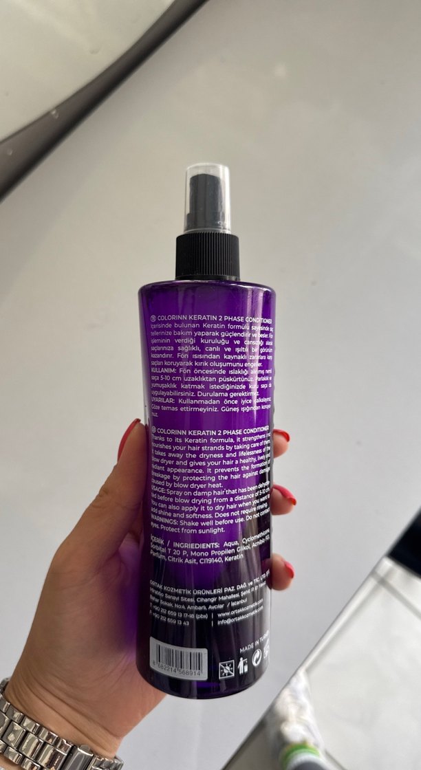 Colorinn Keratin İki Fazlı Saç Kremi 400 ml - Görsel 2