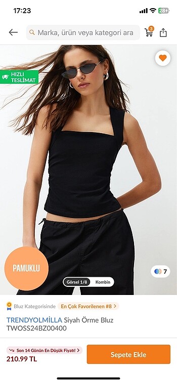 trendyol milla crop siyah