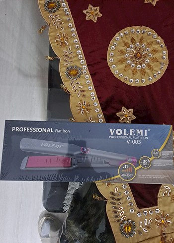 VOLEMI Profesyonel Bordo Saç Düzleştirici - Görsel 3