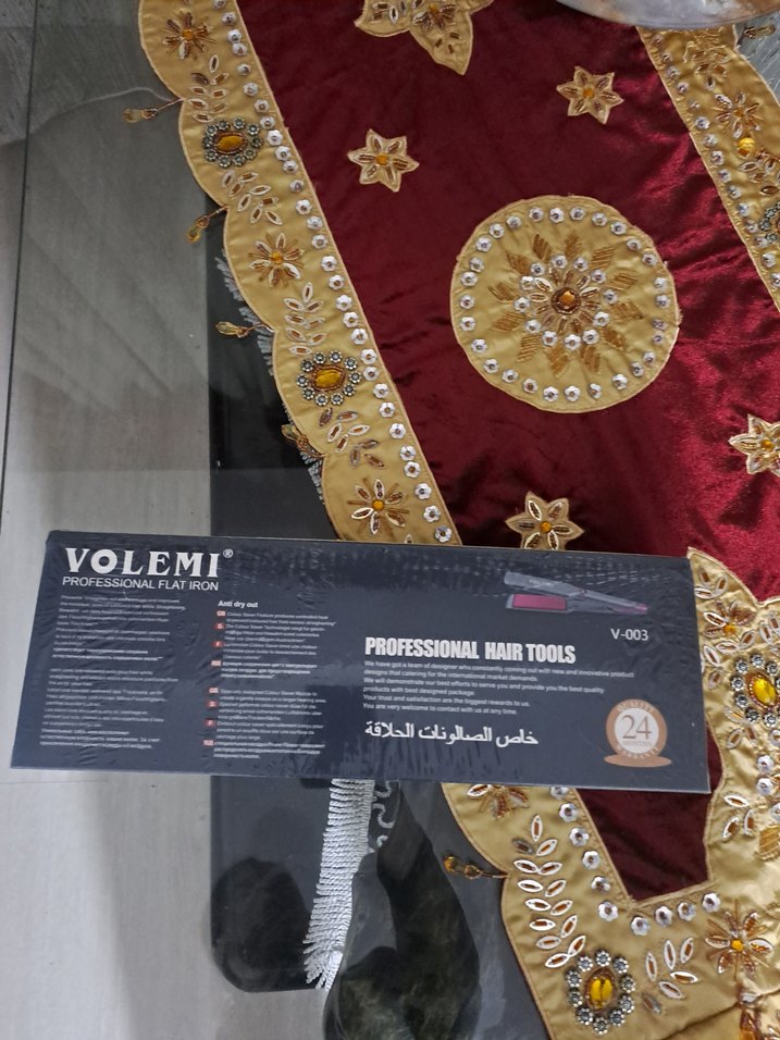 VOLEMI Profesyonel Bordo Saç Düzleştirici - Görsel 2