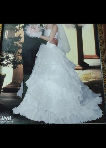 Vintage Straplez Prenses Gelinlik - Görsel 5