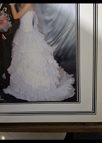 Vintage Straplez Prenses Gelinlik - Görsel 3