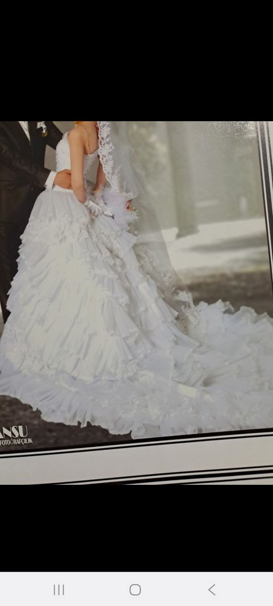 Vintage Straplez Prenses Gelinlik - Görsel 4