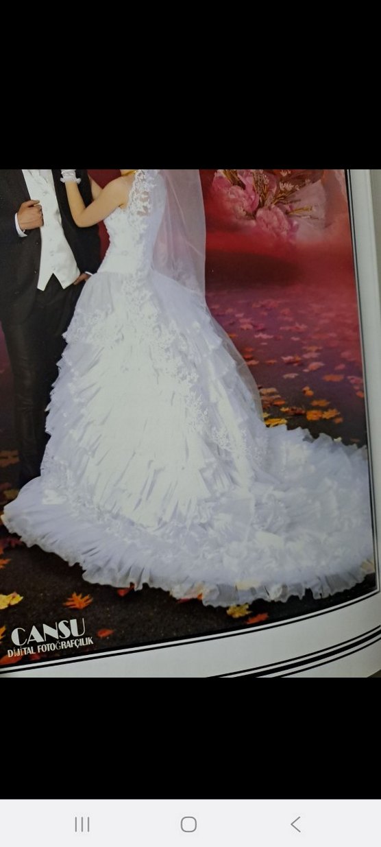 Vintage Straplez Prenses Gelinlik - Görsel 2