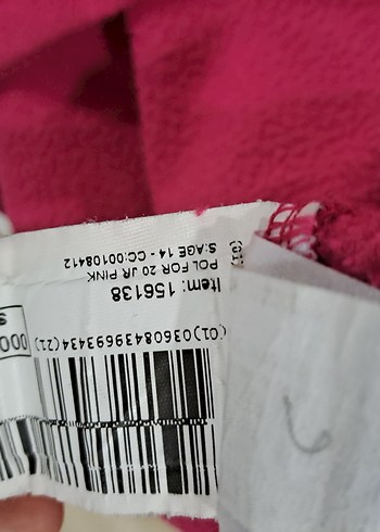 Kız Çocuk Pembe Uzun Kollu polar - Görsel 3