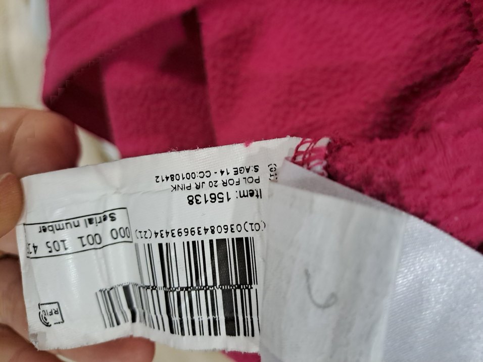 Kız Çocuk Pembe Uzun Kollu polar - Görsel 3