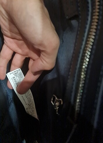 ZARA lacivert çanta - Görsel 6