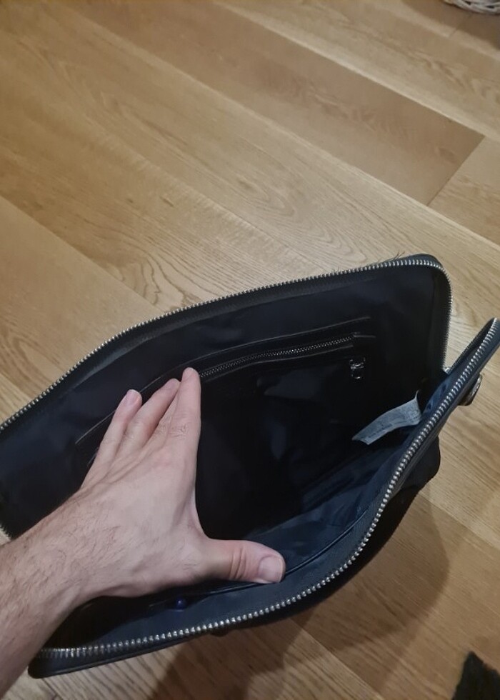 ZARA lacivert çanta - Görsel 5