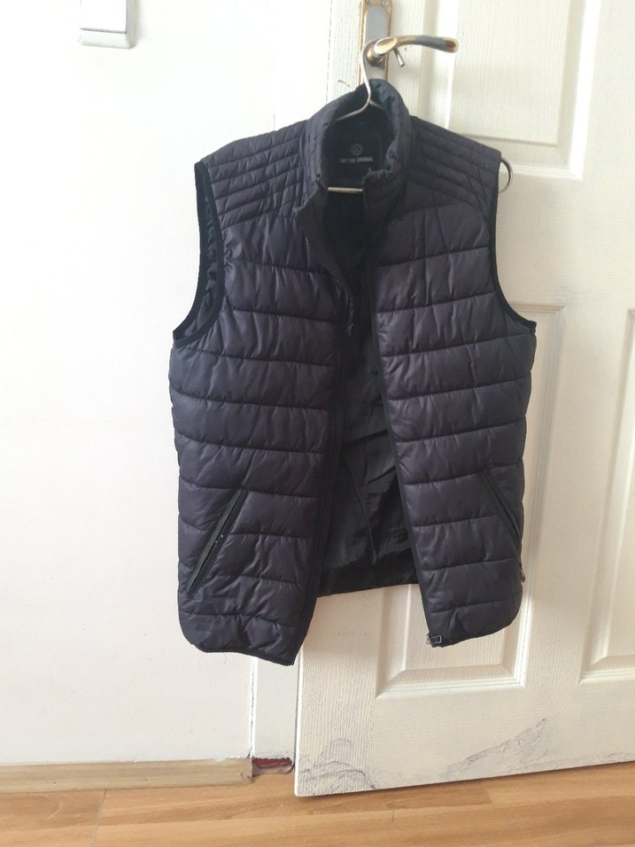 Fermuarlı Antrasit erkek Yelek - Görsel 2