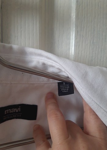 Düğmeli Beyaz Keten Erkek Gömlek - Görsel 4