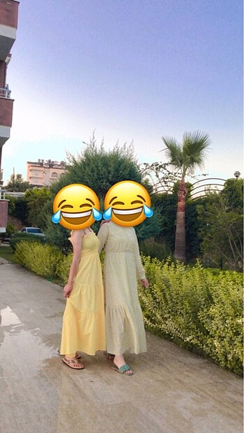 s Beden Defacto sarı elbise