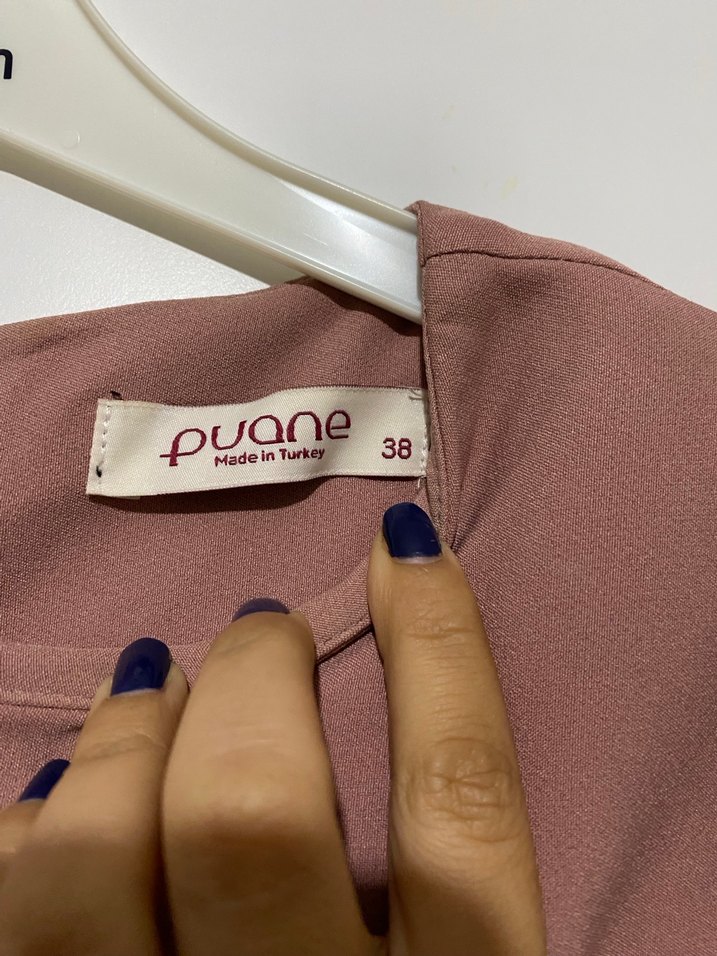 Dantel Detaylı Uzun Kollu  Elbise - Görsel 2