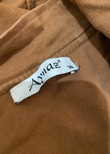 Kahverengi Uzun Kadın Kaban Kürklü Kapüşonlu - Görsel 4