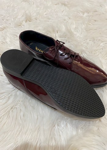 Bordo Rugan Kadın Klasik Ayakkabı - Görsel 5