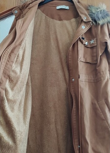 36 Beden camel Renk Trenc kişlik mont