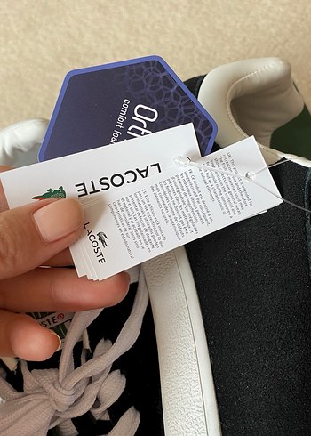 38 Beden siyah Renk Lacoste Siyah Beyaz Günlük Spor Ayakkabı baseshot