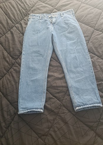 Mavi Bol Kesim Kadın Denim Pantolon