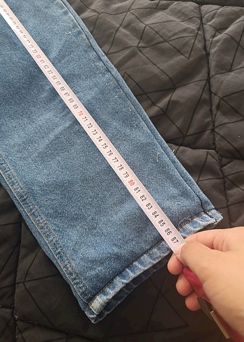 Diğer Mavi Bol Kesim Kadın Denim Pantolon