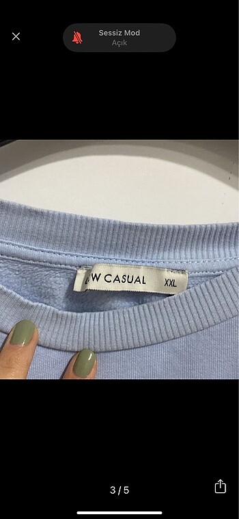 xl Beden LC waikiki bebek mavisi sweat