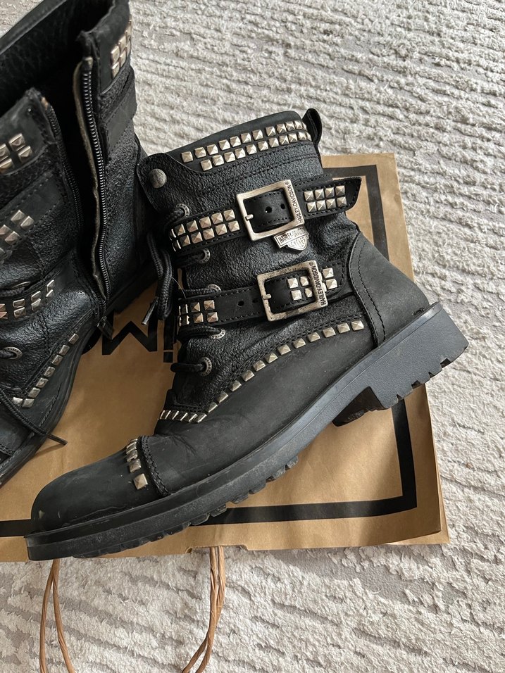 harley davidson zımbalı punk bot (STLDI!) - Görsel 2