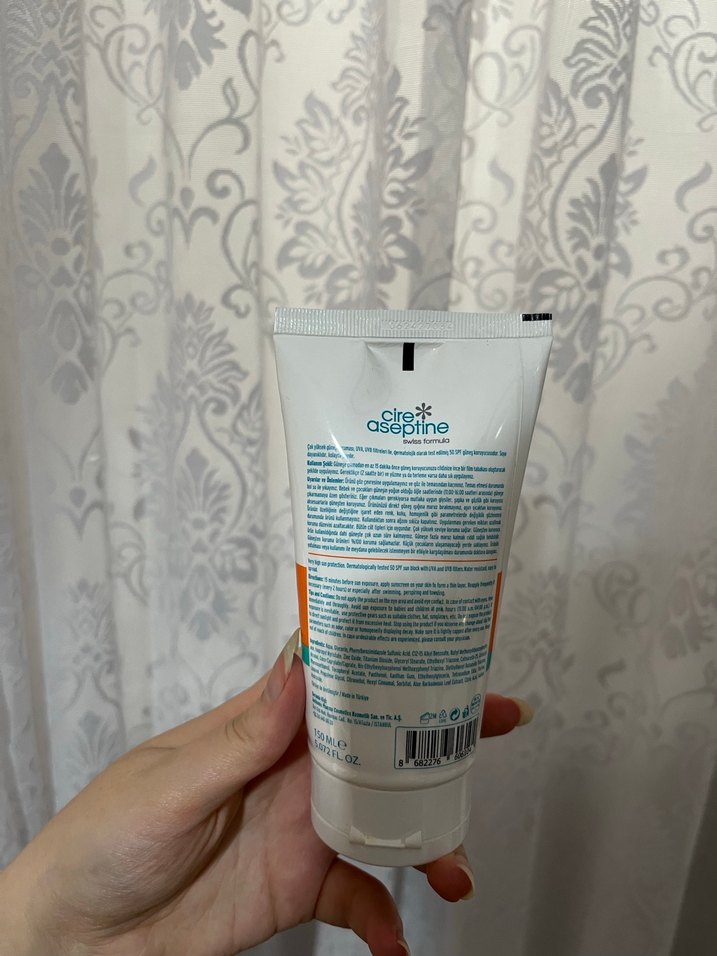 Cire Aseptine SPF 50+ Güneş Koruyucu Krem - Görsel 2