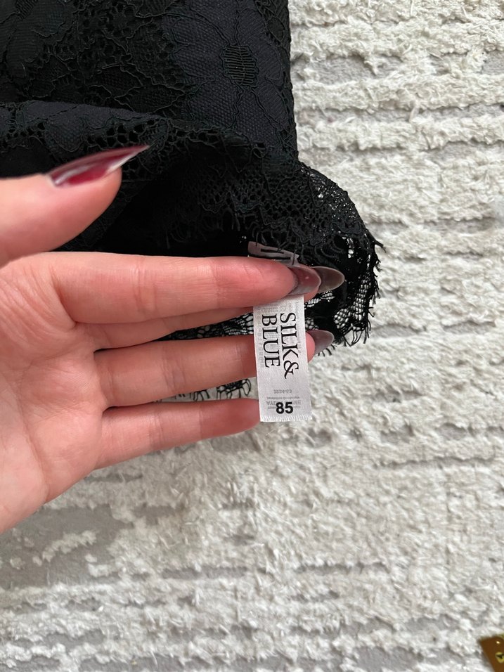 Siyah Gotik Midi Bralet - Görsel 3