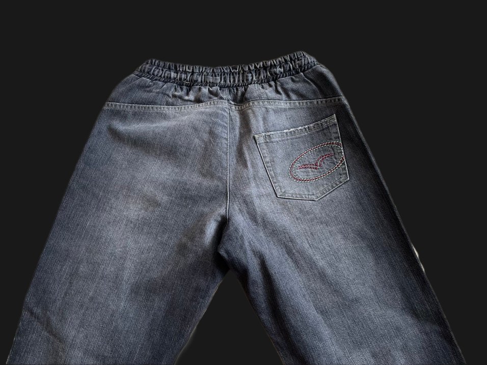 y2k düşük bel vintage jean - Görsel 2