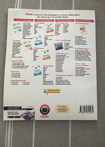 YKS TYT-AYT Biyoloji Soru Kitabı Palme - Görsel 2