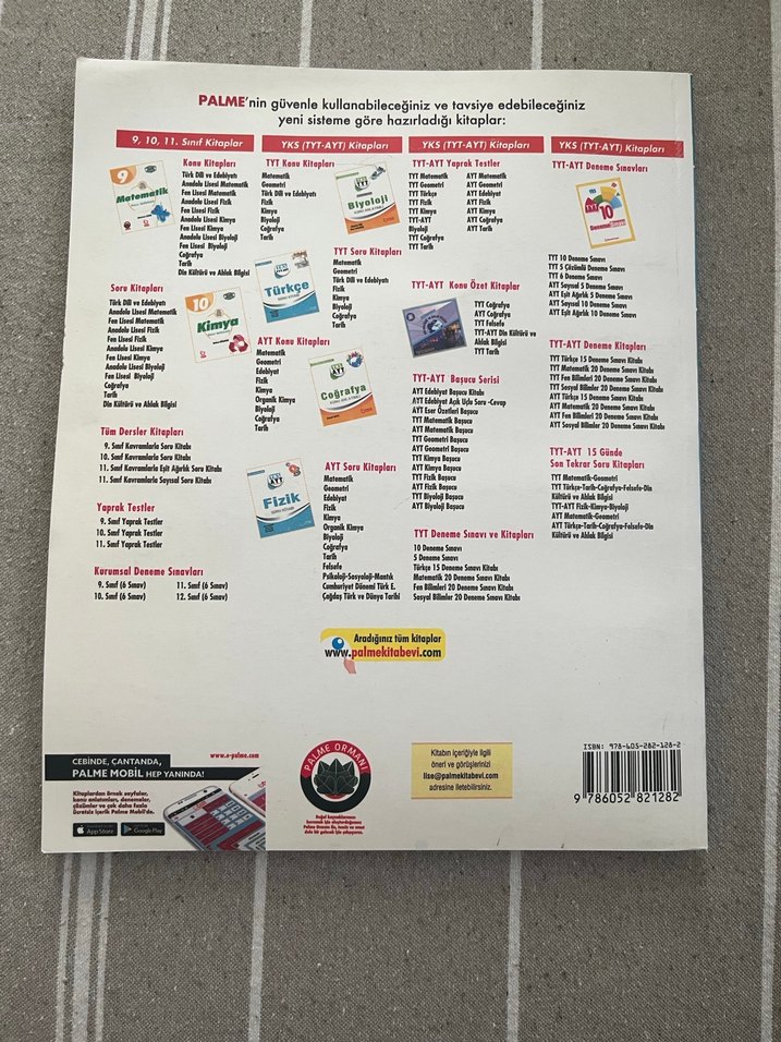 YKS TYT-AYT Biyoloji Soru Kitabı Palme - Görsel 2