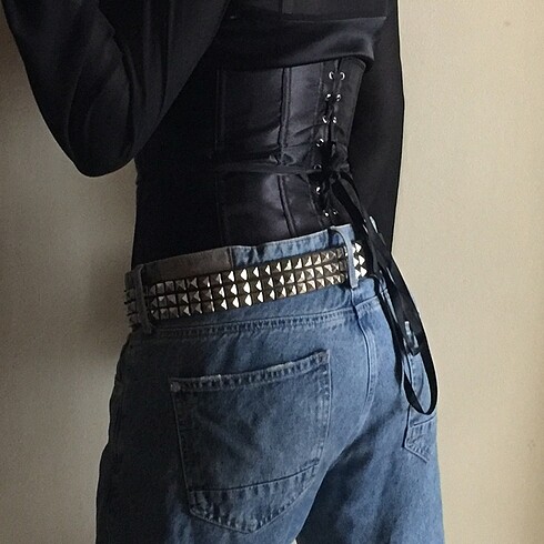 zımbalı punk metal kemer