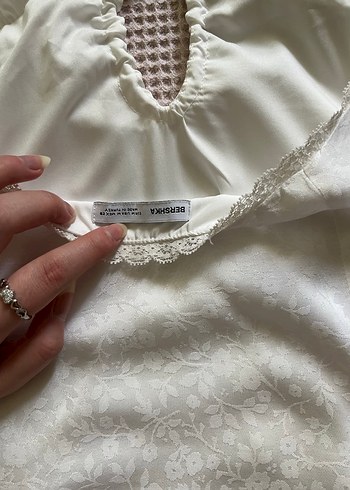 coquette saten elbise - Görsel 5